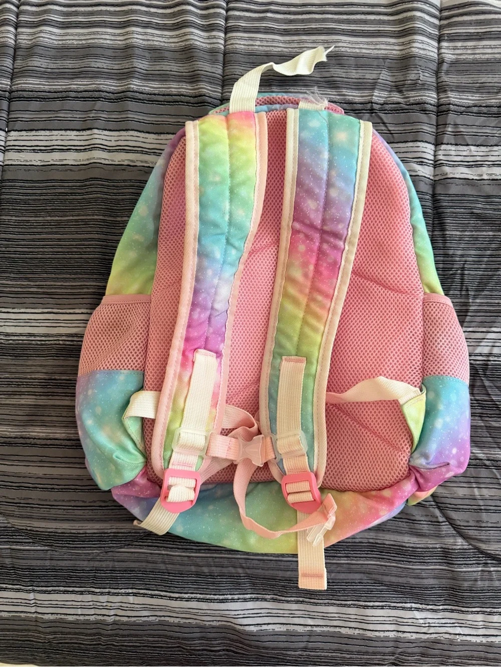 Kids Unicorn Backpack in Pastel Rainbow Pink - Brand Unspecified